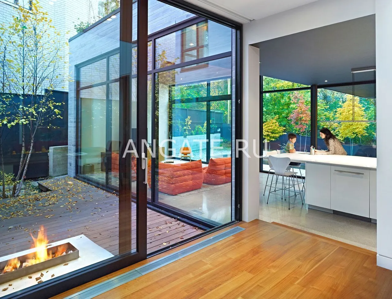 Стеклянная дверь для входной группы — фото 19