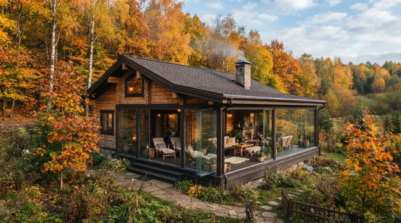 Безрамное остекление веранды: комфорт и панорамный вид — фото 11
