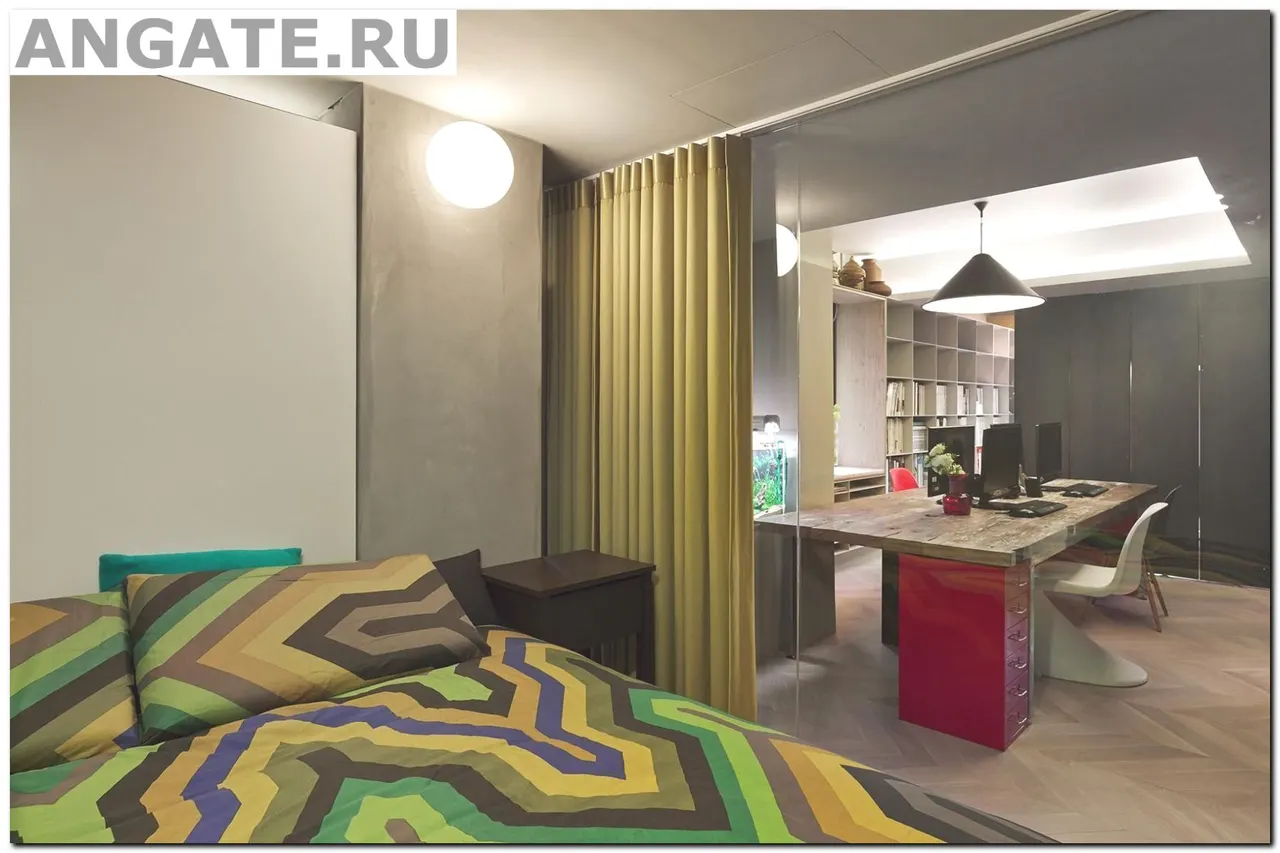 Оригинальные жалюзи-перегородка для комнаты — фото 8