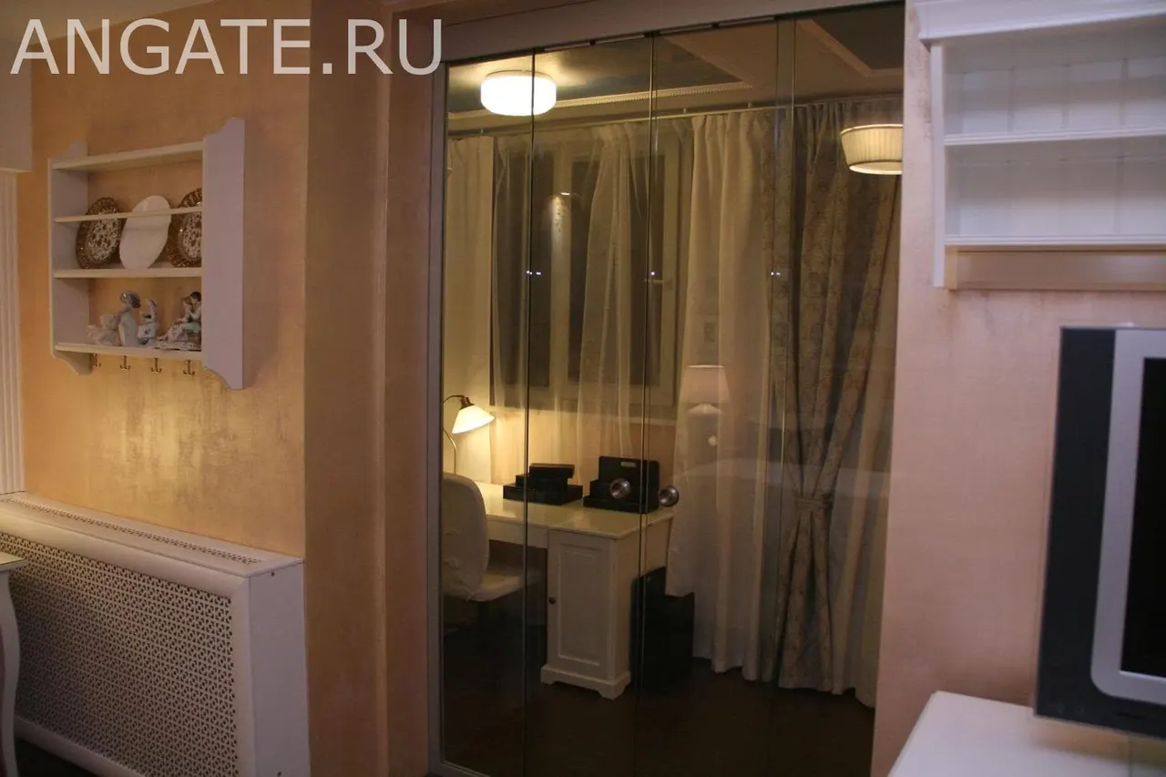 Перегородка между балконом и комнатой — фото 7